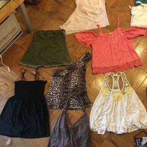 Women’s summer shirts and tanks (7 pieces)